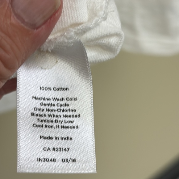 Plus size Talbots open front white sweater - Picture 6 of 6